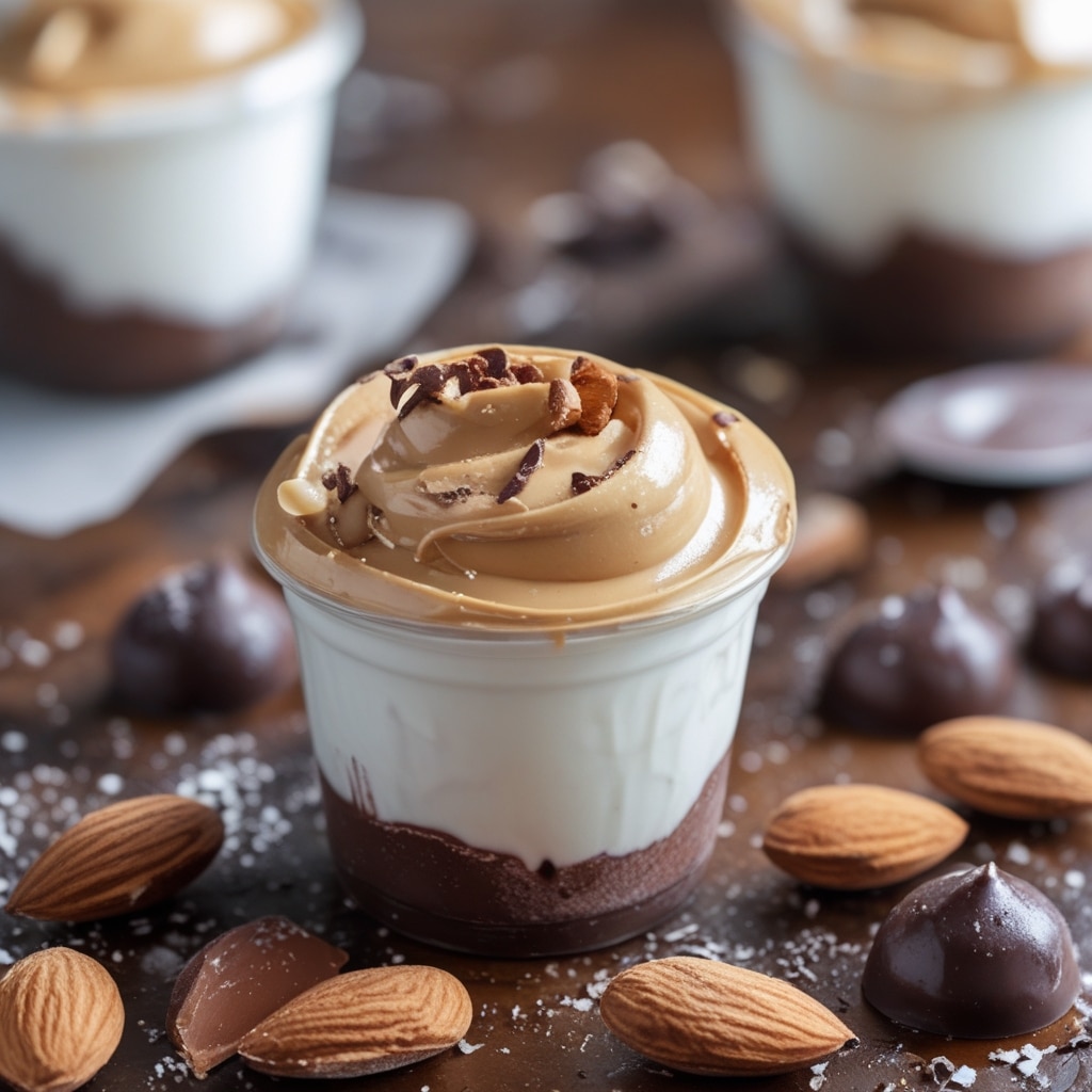 Chocolate Almond Butter Frozen Yogurt Bites