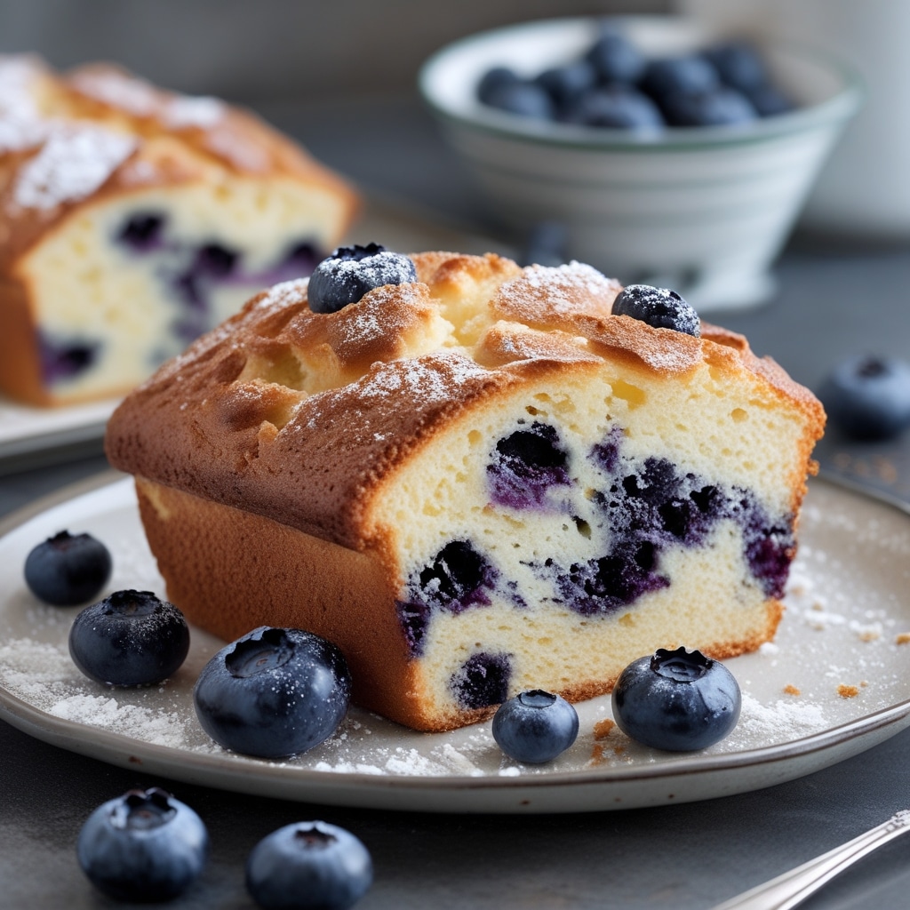 Fluffy Cottage Cheese Blueberry Cloud Bread