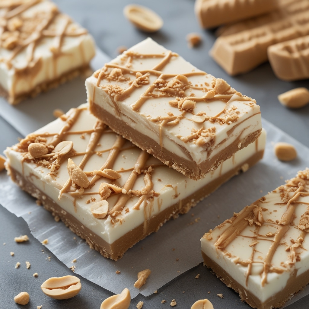 Peanut Butter Frozen Yogurt Bars