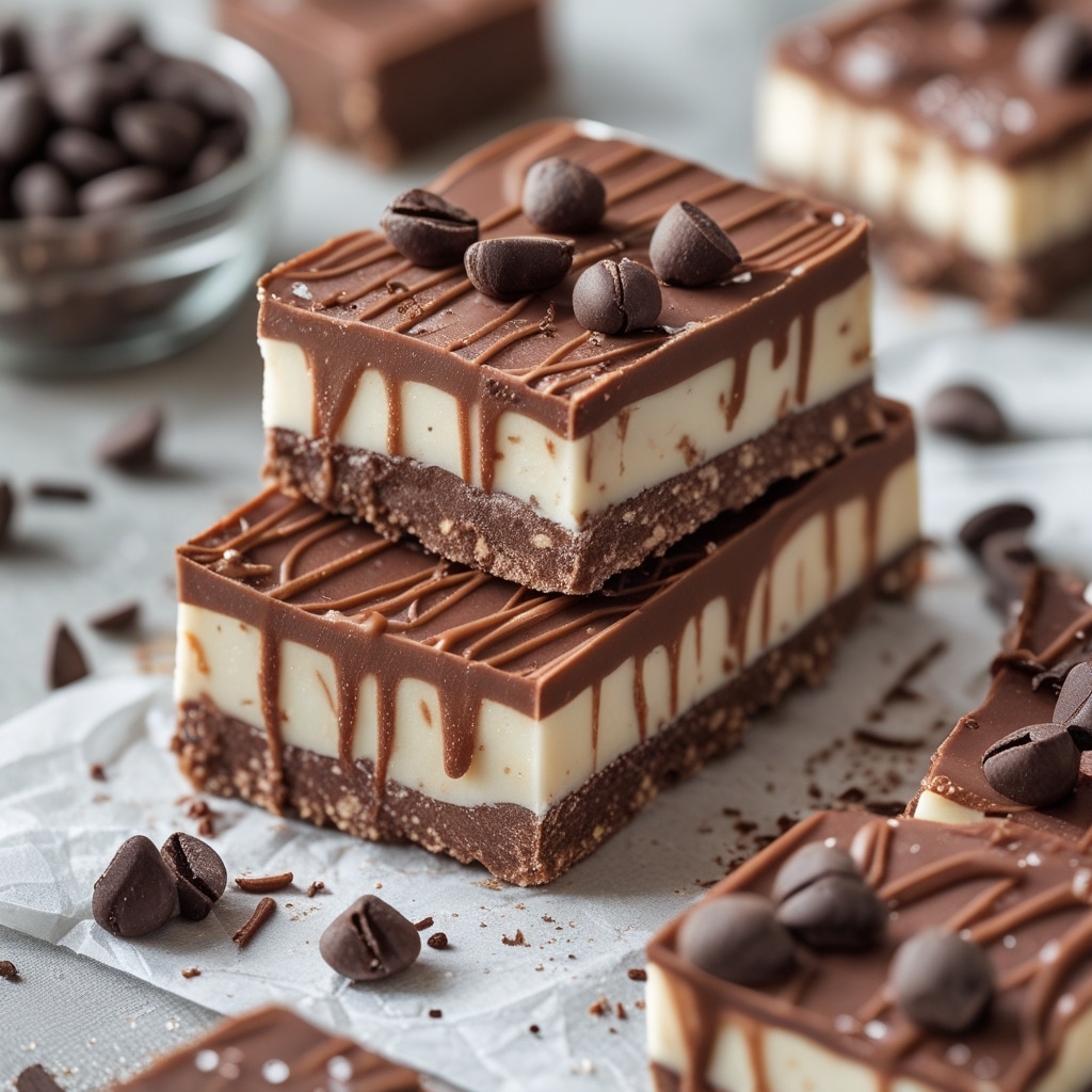 High-Protein Mocha Fudge Yogurt Bars