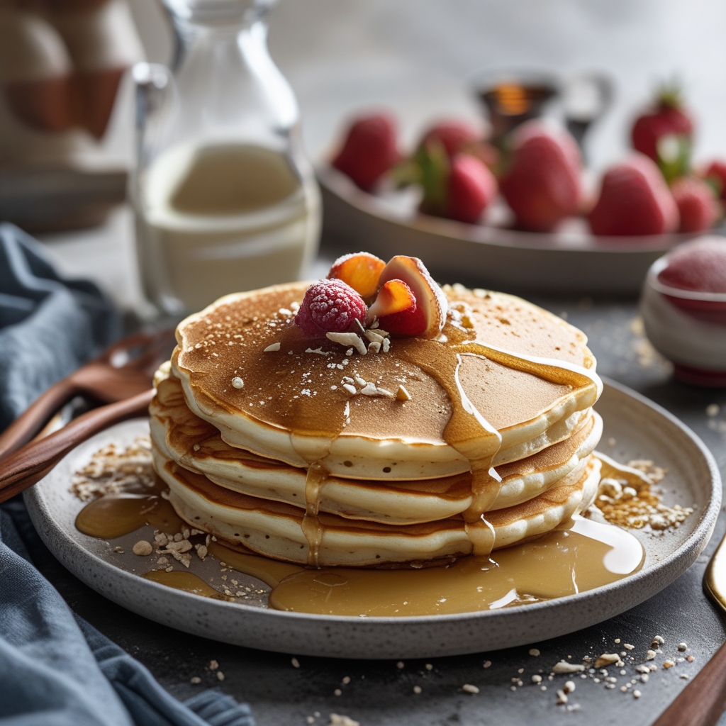 Low-Carb Vanilla Cottage Cheese Pancakes