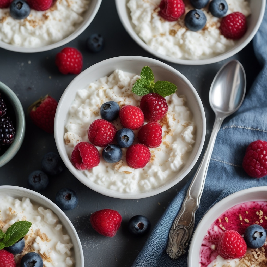 Creamy Cottage Cheese Berry Bowls