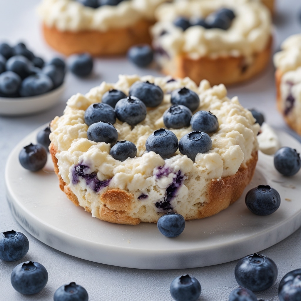 Blueberry Fluffy Cottage Cheese Cloud Bread