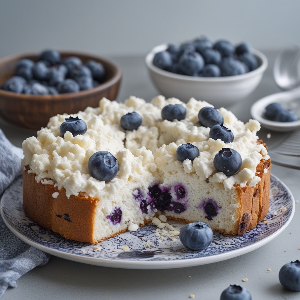 Blueberry Fluffy Cottage Cheese Cloud Bread