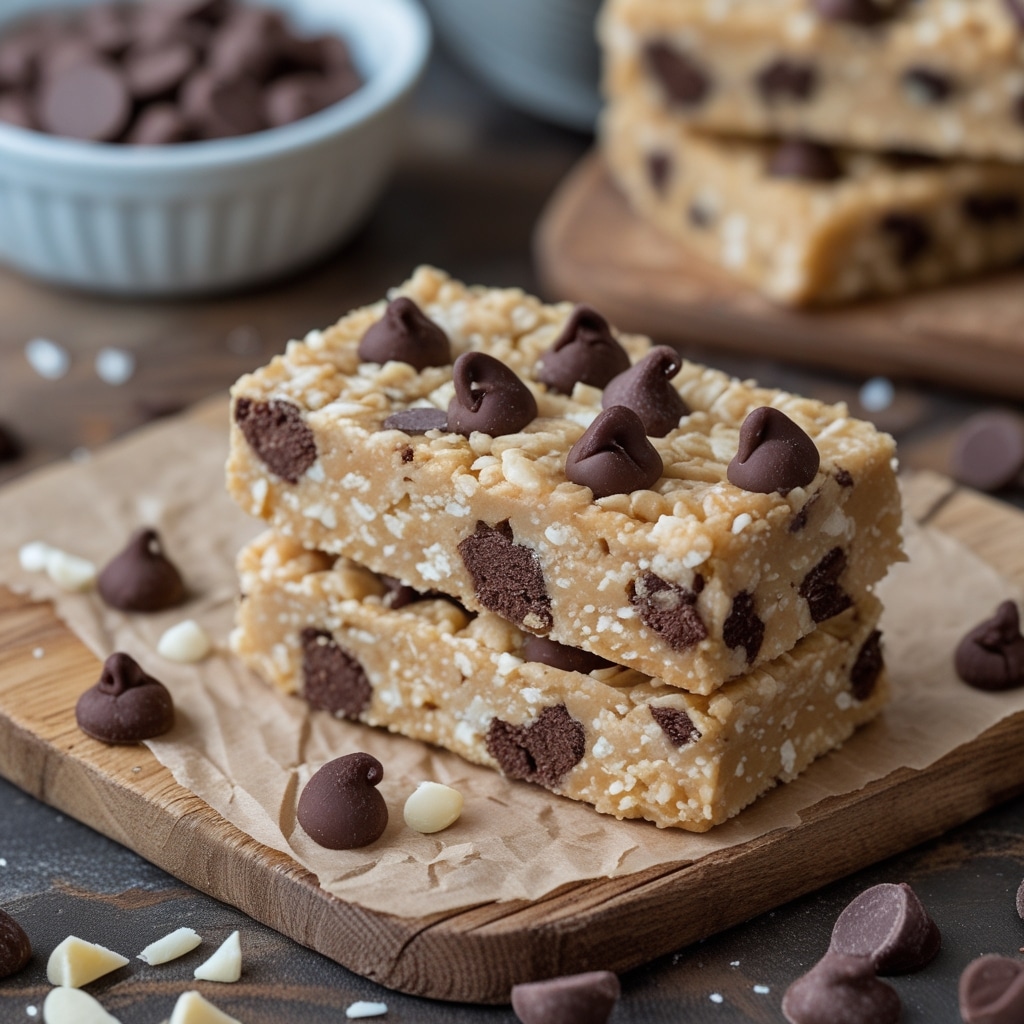 Chocolate Chip Cottage Cheese Protein Bars