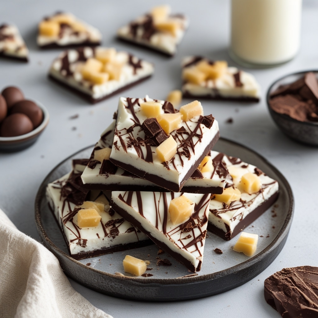 Dark Chocolate Cottage Cheese Bark