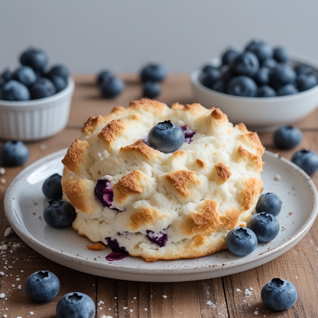 Blueberry Fluffy Cottage Cheese Cloud Bread