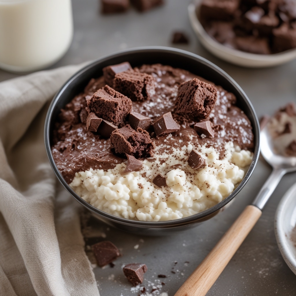Cottage Cheese Brownie Batter (high protein)