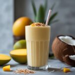 Mango coconut smoothie