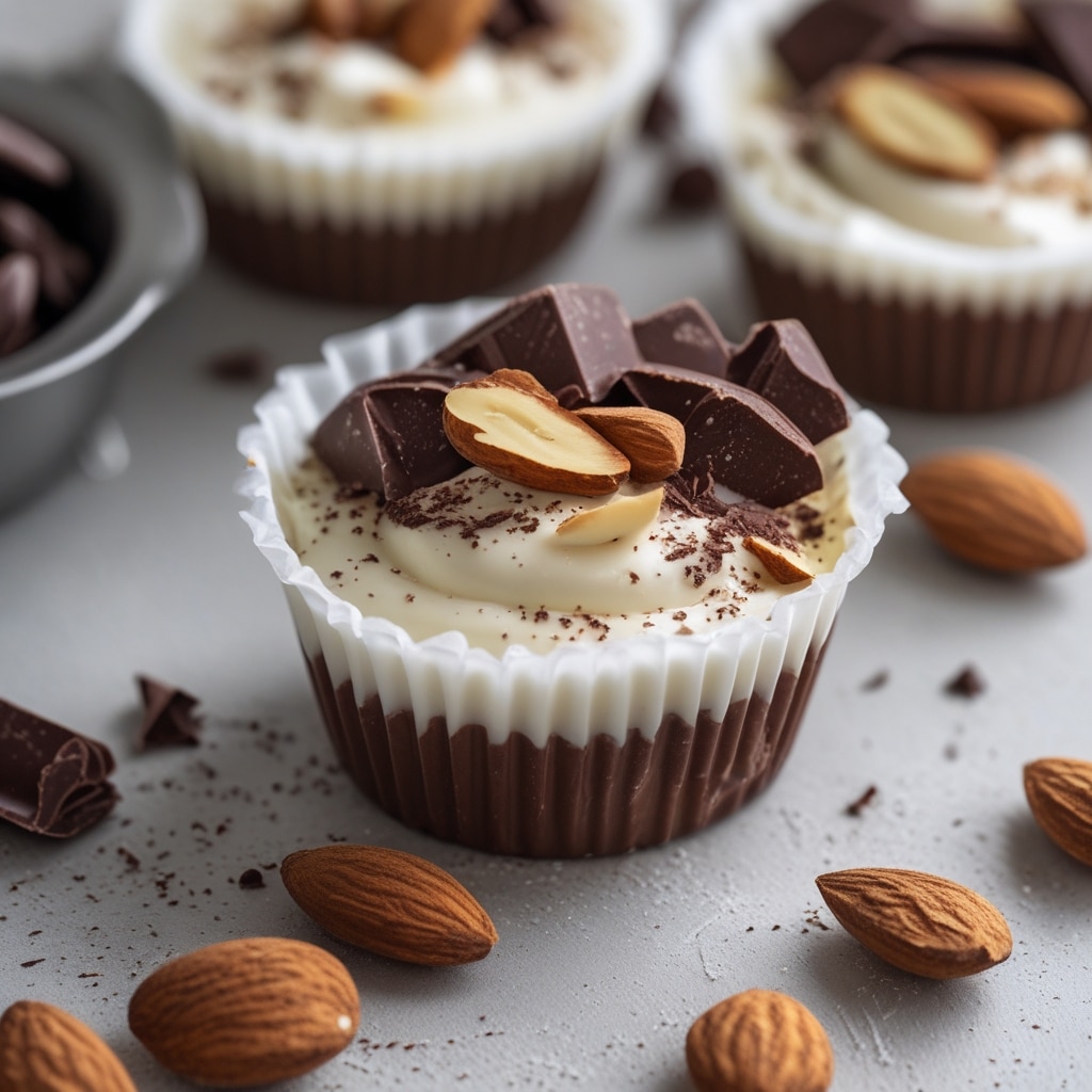 Chocolate Almond Butter Greek Yogurt Cups
