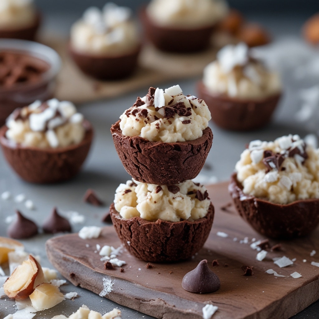 No-Bake Cottage Cheese Brownie Batter Protein Bites