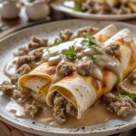 Southern Breakfast Enchiladas with Sausage Gravy