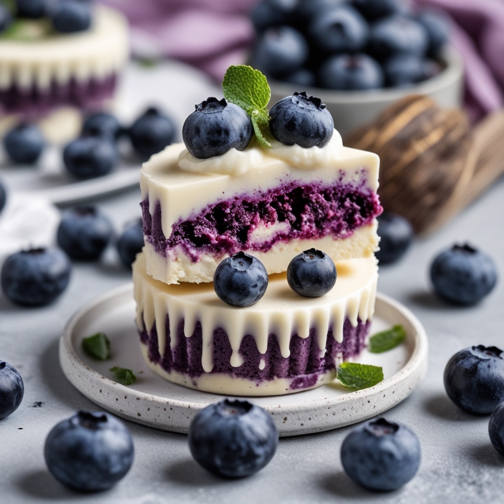 Keto Blueberry Cheesecake Fat Bombs