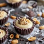 Frozen Greek Yogurt Peanut Butter Bites with Chocolate