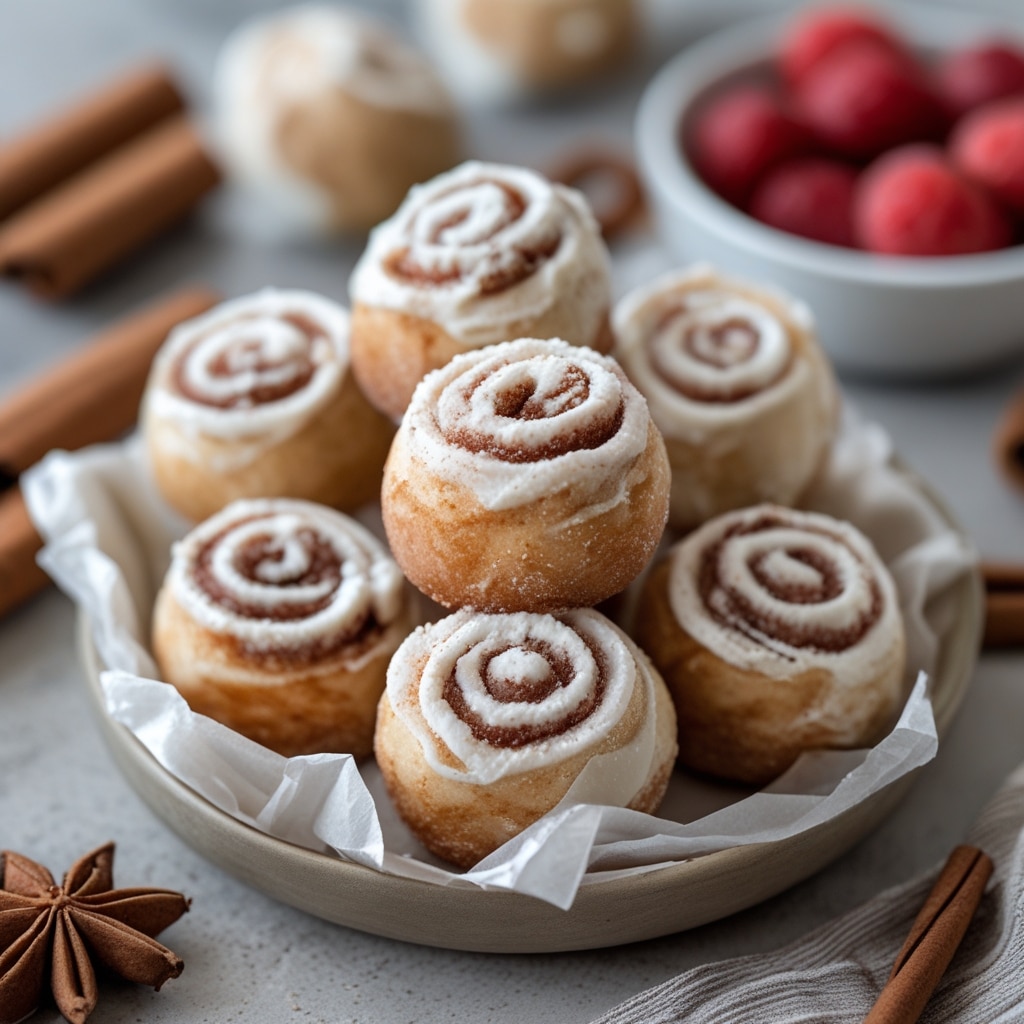 Cinnamon Roll Protein Yogurt Bites