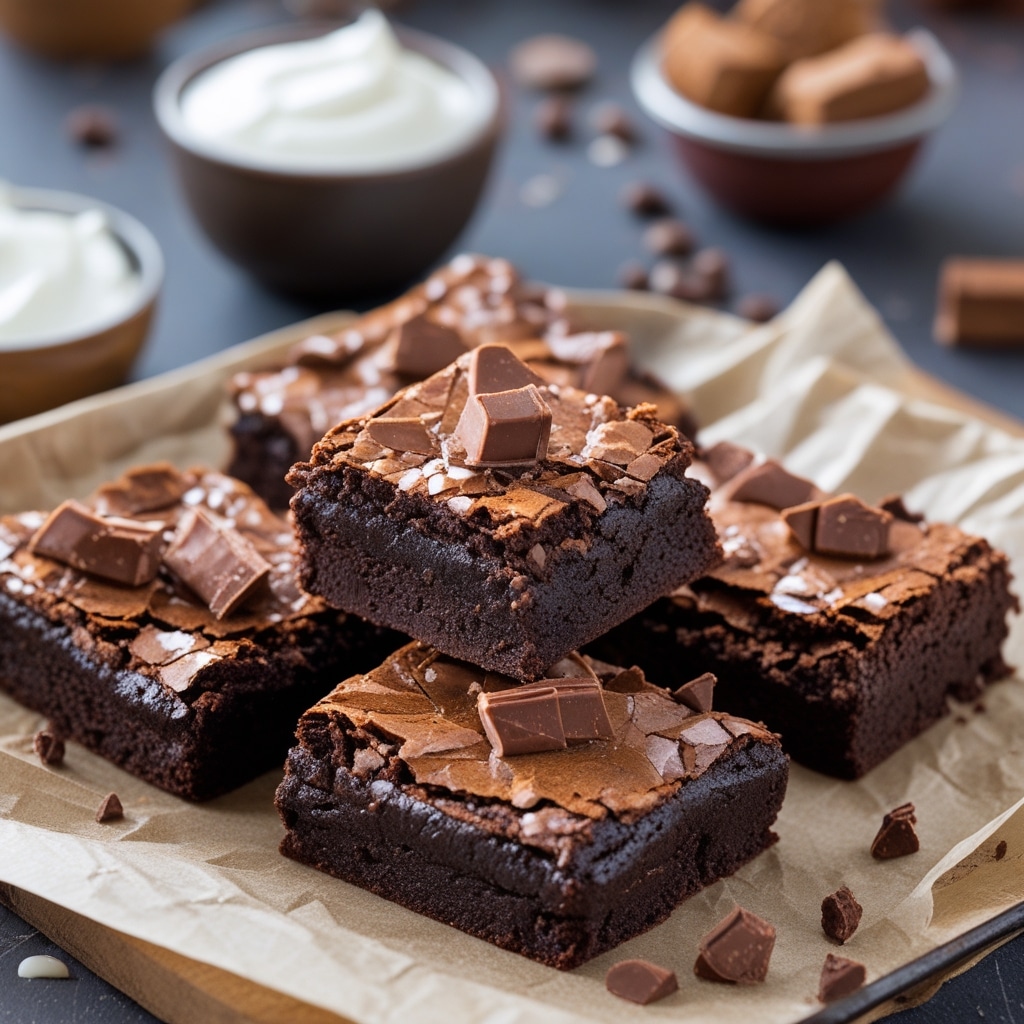 Easy Zero Sugar Brownies with Greek Yogurt