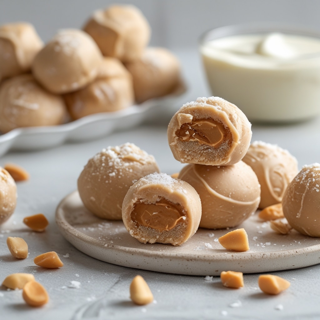 Frozen Greek Yogurt Peanut Butter Bites