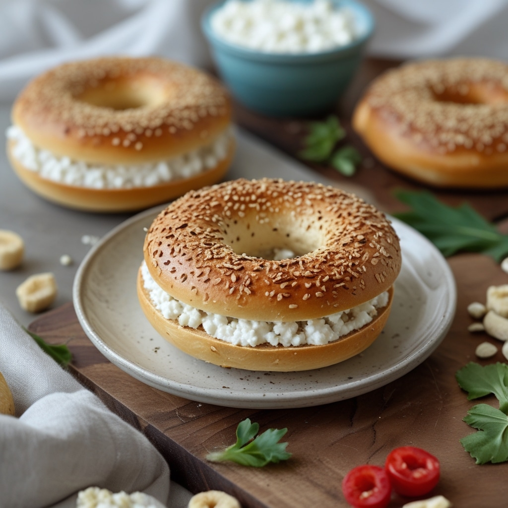 High-Protein Cottage Cheese Bagels