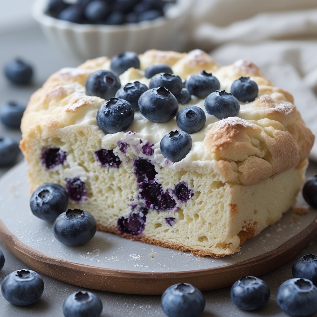 Blueberry Fluffy Cottage Cheese Cloud Bread