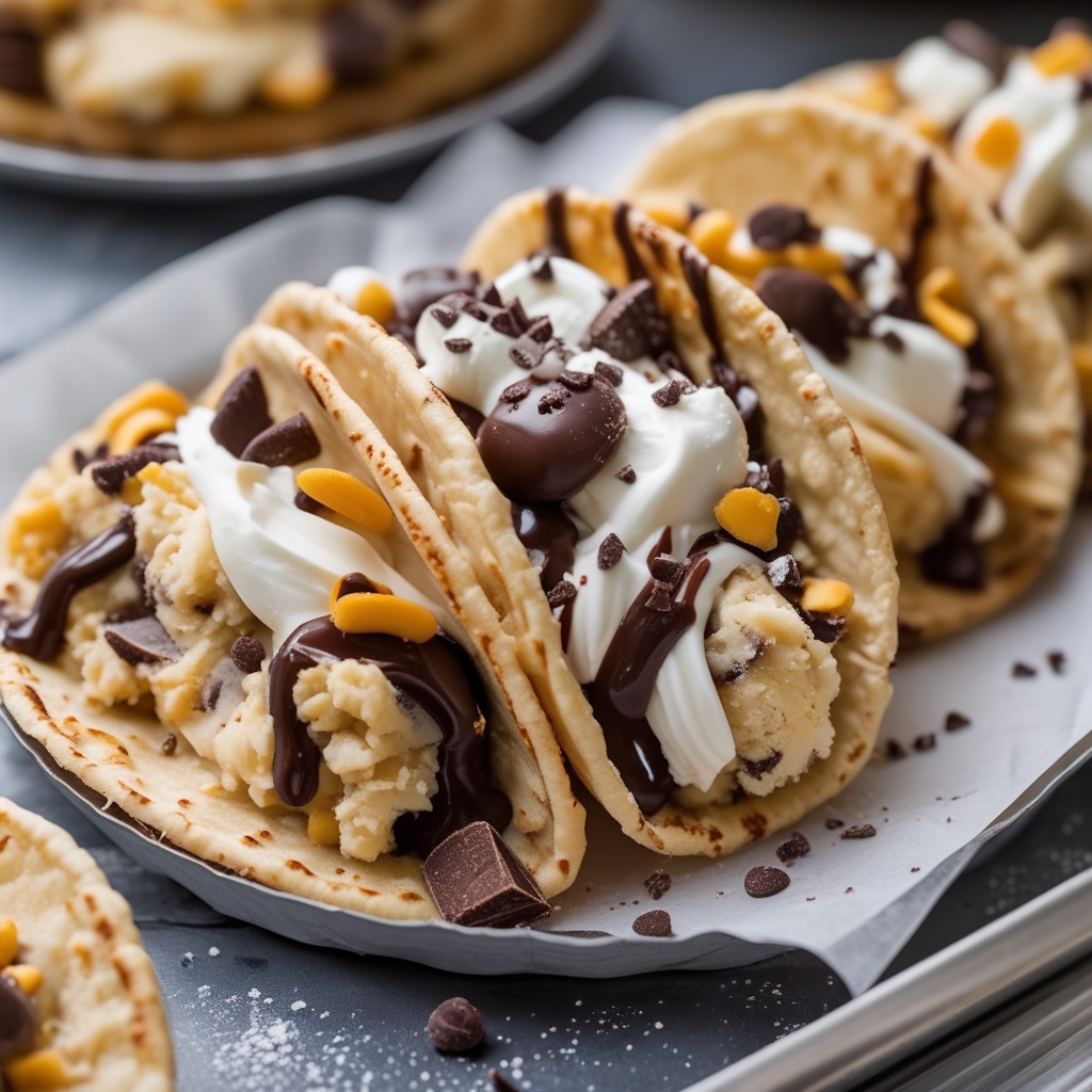 Cheesecake Cookie Dough Tacos