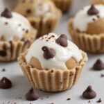 Frozen Greek Yogurt Peanut Butter Bites with Chocolate Chips