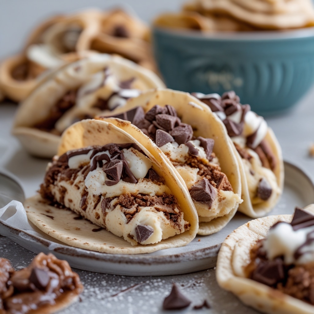 Cheesecake Cookie Dough Tacos