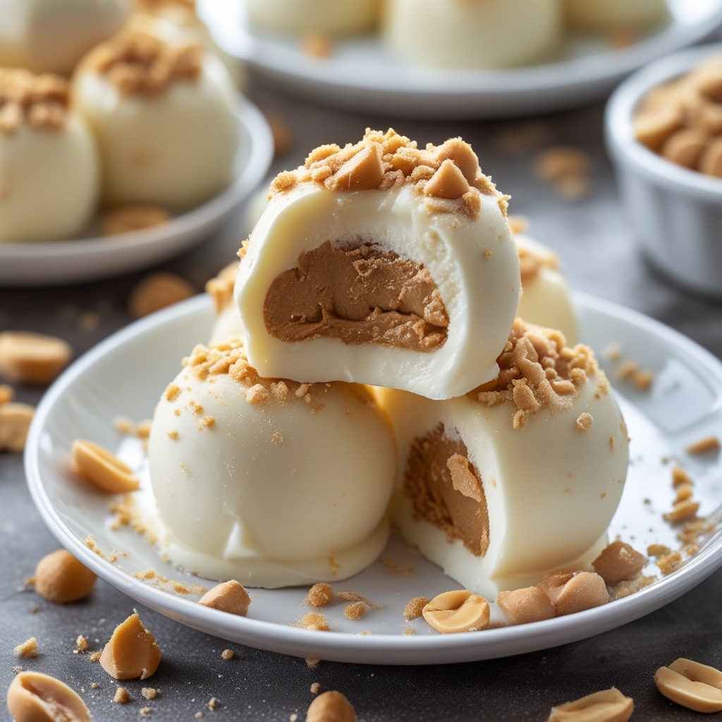 Frozen Greek Yogurt Peanut Butter Bites