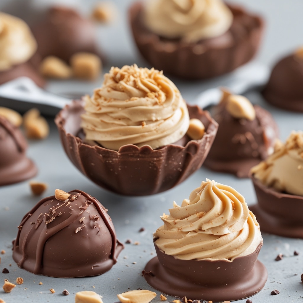 Chocolate Covered Peanut Butter Frozen Yogurt Bites (Vegan)