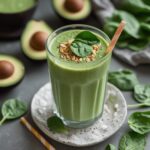 - Creamy Avocado Spinach Protein Smoothie