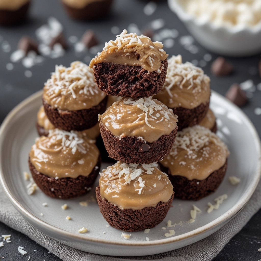 No-Bake Cottage Cheese Brownie Batter Protein Bites