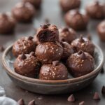 No-Bake Cottage Cheese Brownie Batter Protein Bites