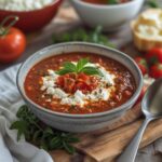 High Protein Tomato Soup with Cottage Cheese