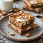 Healthy Peanut Butter Greek Yogurt Breakfast Blondies