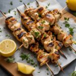 Lemon Herb Grilled Chicken Skewers