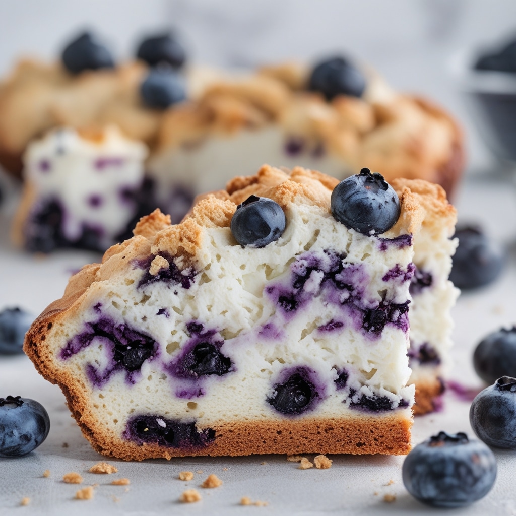 Blueberry Fluffy Cottage Cheese Cloud Bread