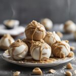 High Protein Frozen Peanut Butter Greek Yogurt Bites