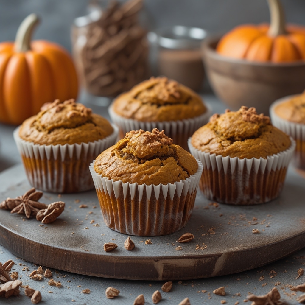 Moist Greek Yogurt Pumpkin Muffins Recipe