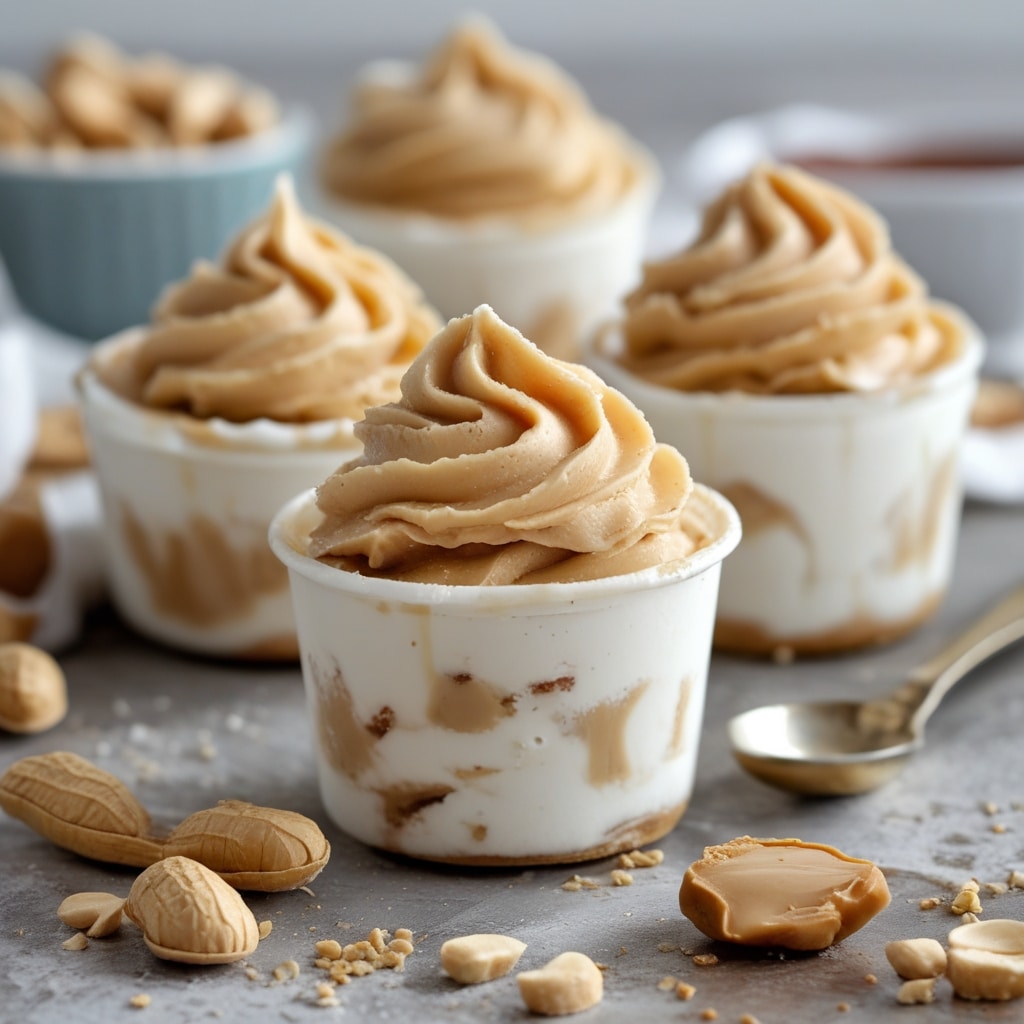 Peanut Butter Frozen Yogurt Cups