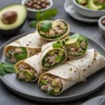 Creamy Avocado Tuna Salad Wraps