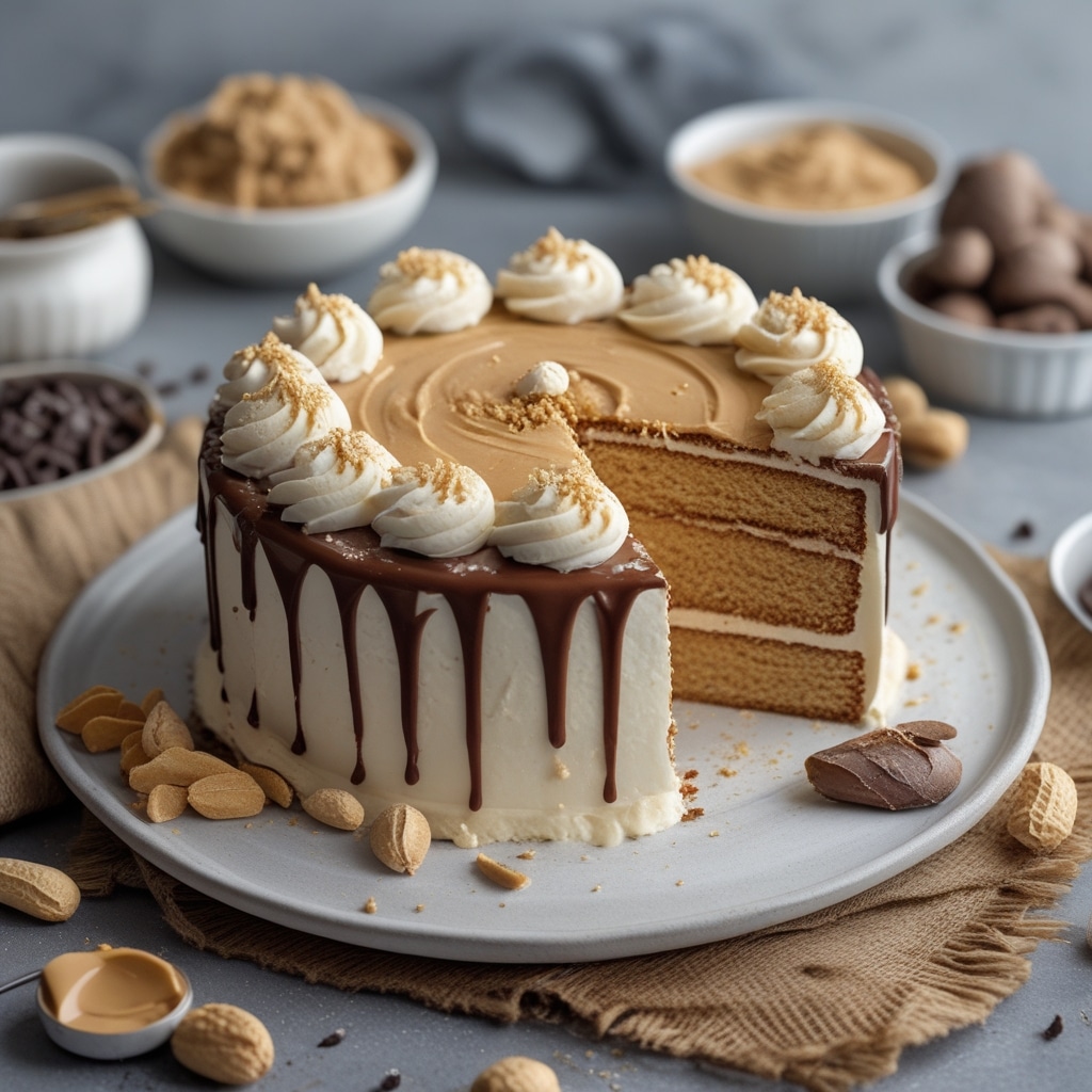 Greek Yogurt Peanut Butter Protein Cake