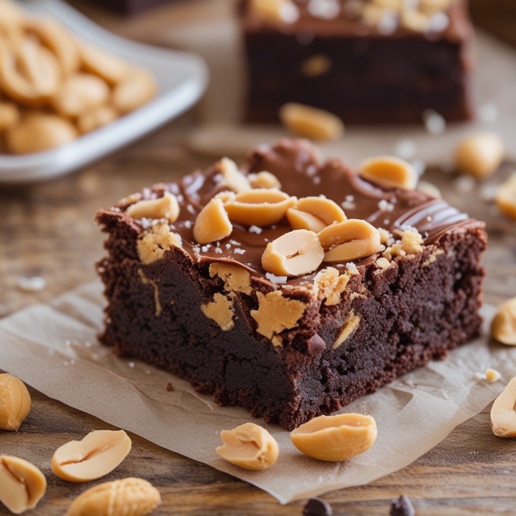 3-Ingredients Peanut Butter Brownies