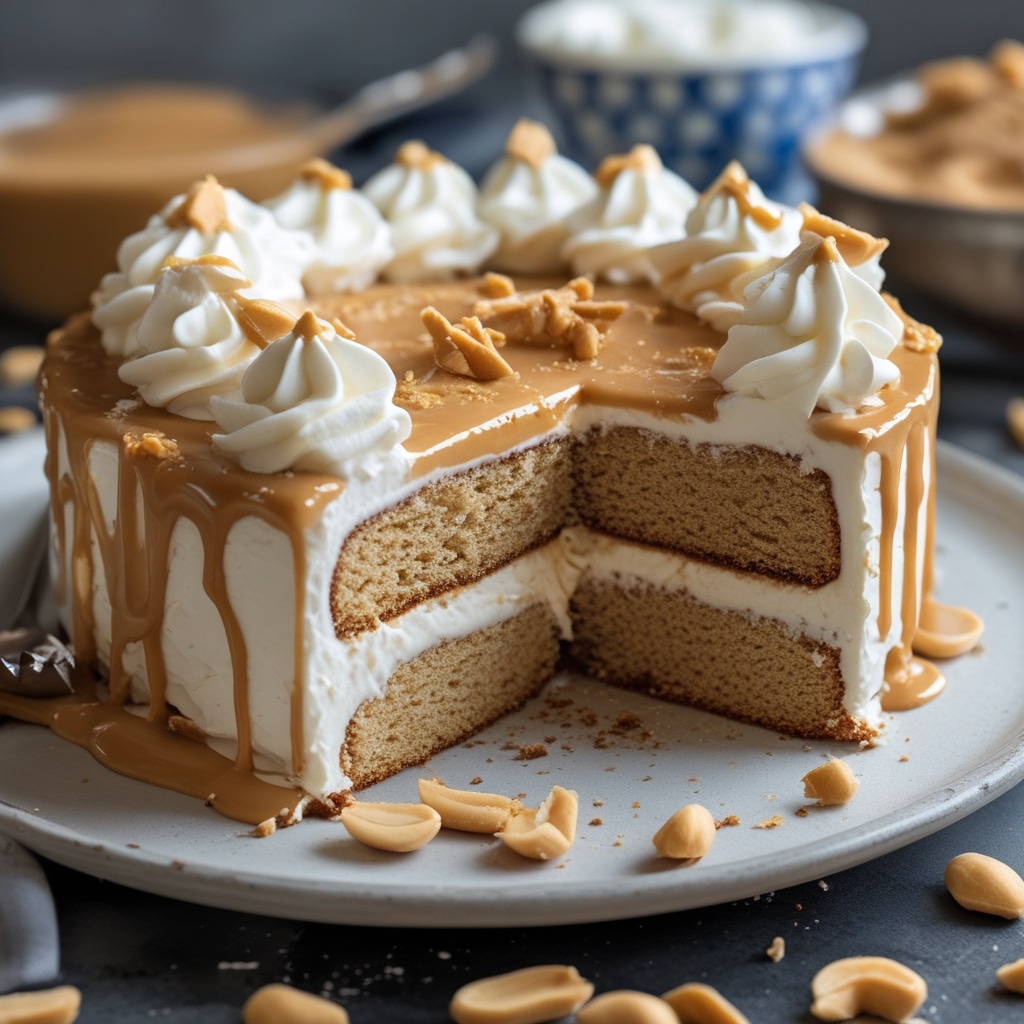 Greek Yogurt Peanut Butter Protein Cake
