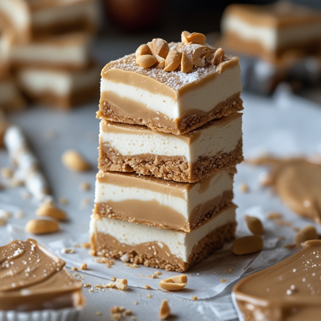 Peanut Butter Frozen Yogurt Bars