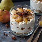 Spiced Pear Cottage Cheese Parfait