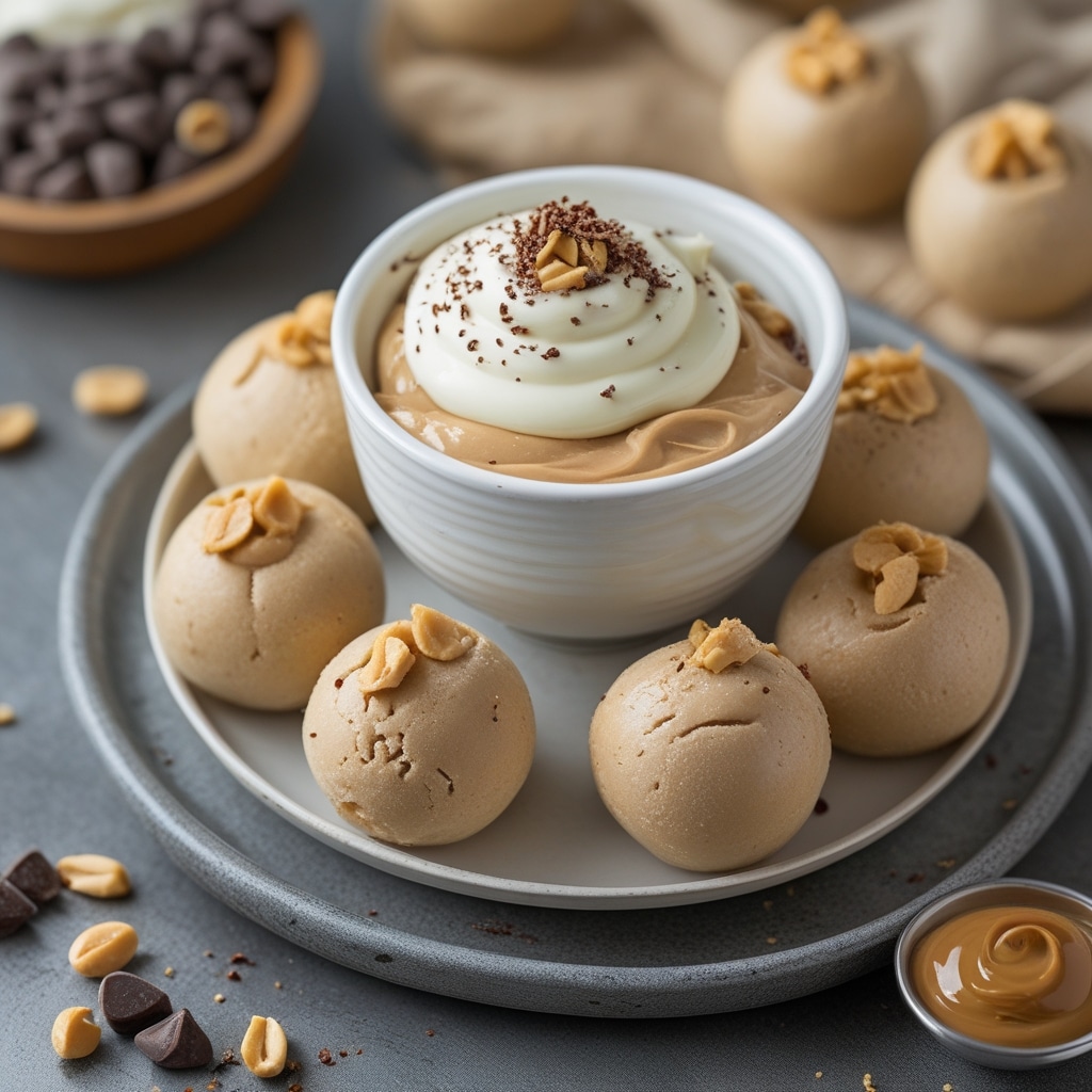 Healthy Frozen Greek Yogurt Peanut Butter Bites