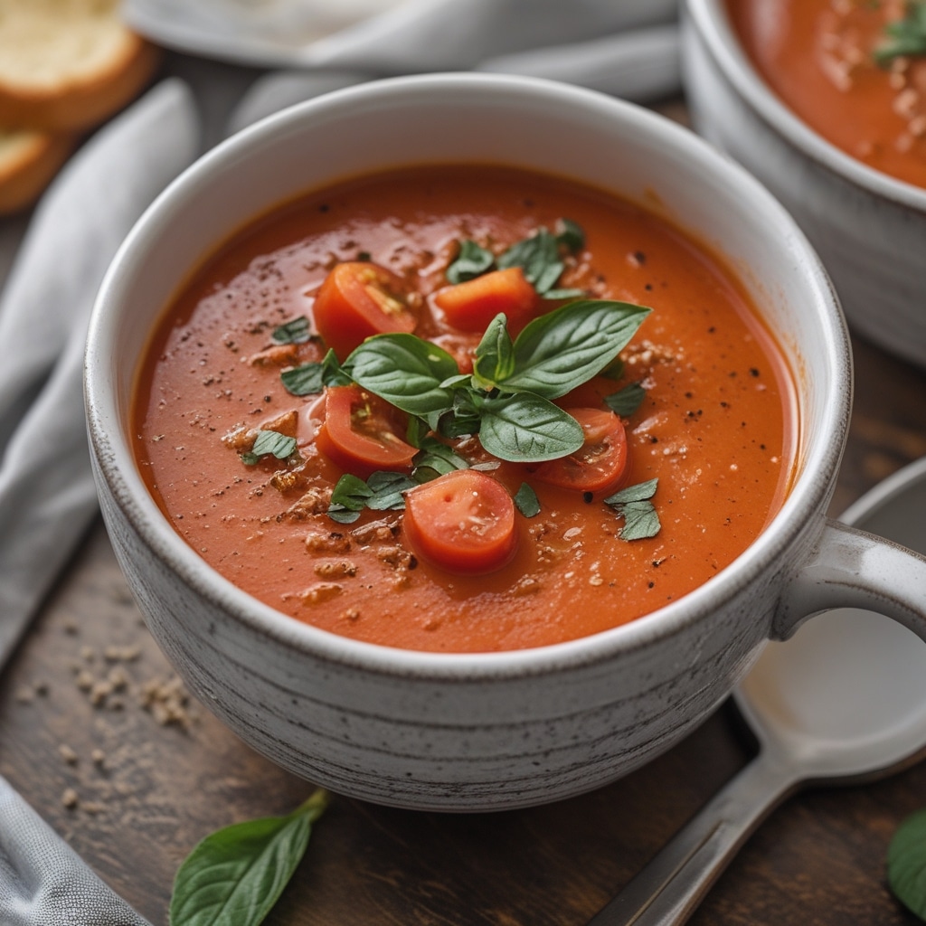 Creamy High Protein Tomato Soup Recipe