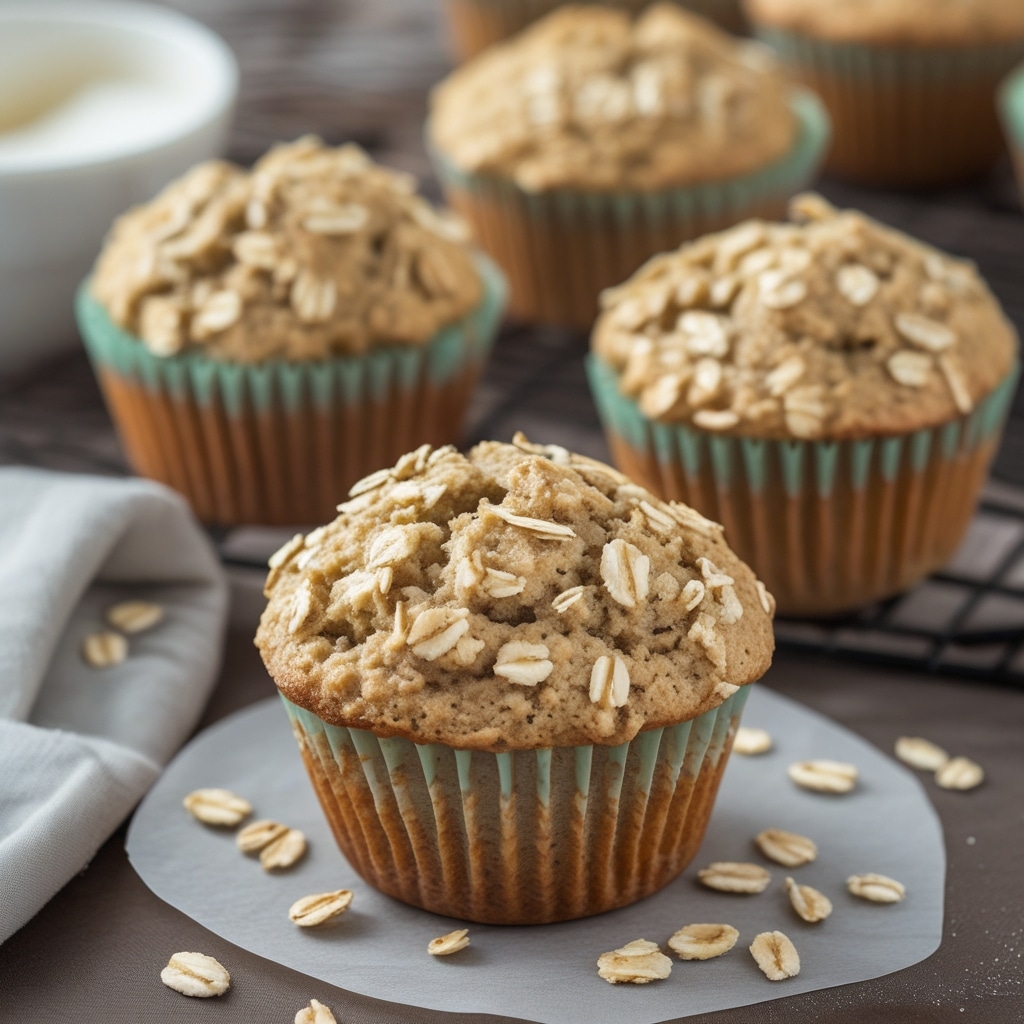 Yummy Greek Yogurt Oatmeal Muffins