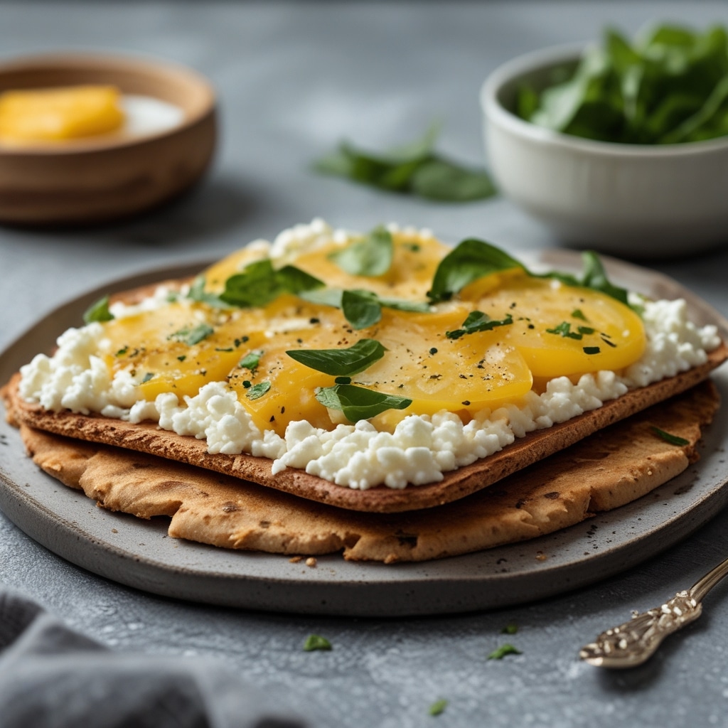 High Protein Cottage Cheese Flat bread