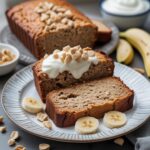 High Protein Peanut Butter Banana Greek Yogurt Banana Bread