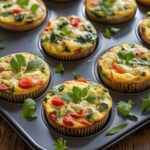 Egg White Vegetable Frittata Muffins